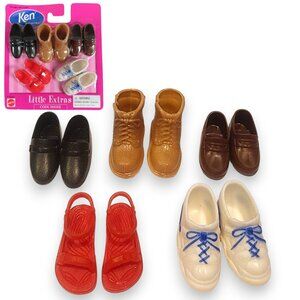 1998 Vintage Ken Barbie Little Extras COOL SHOES 5pk #67036-86